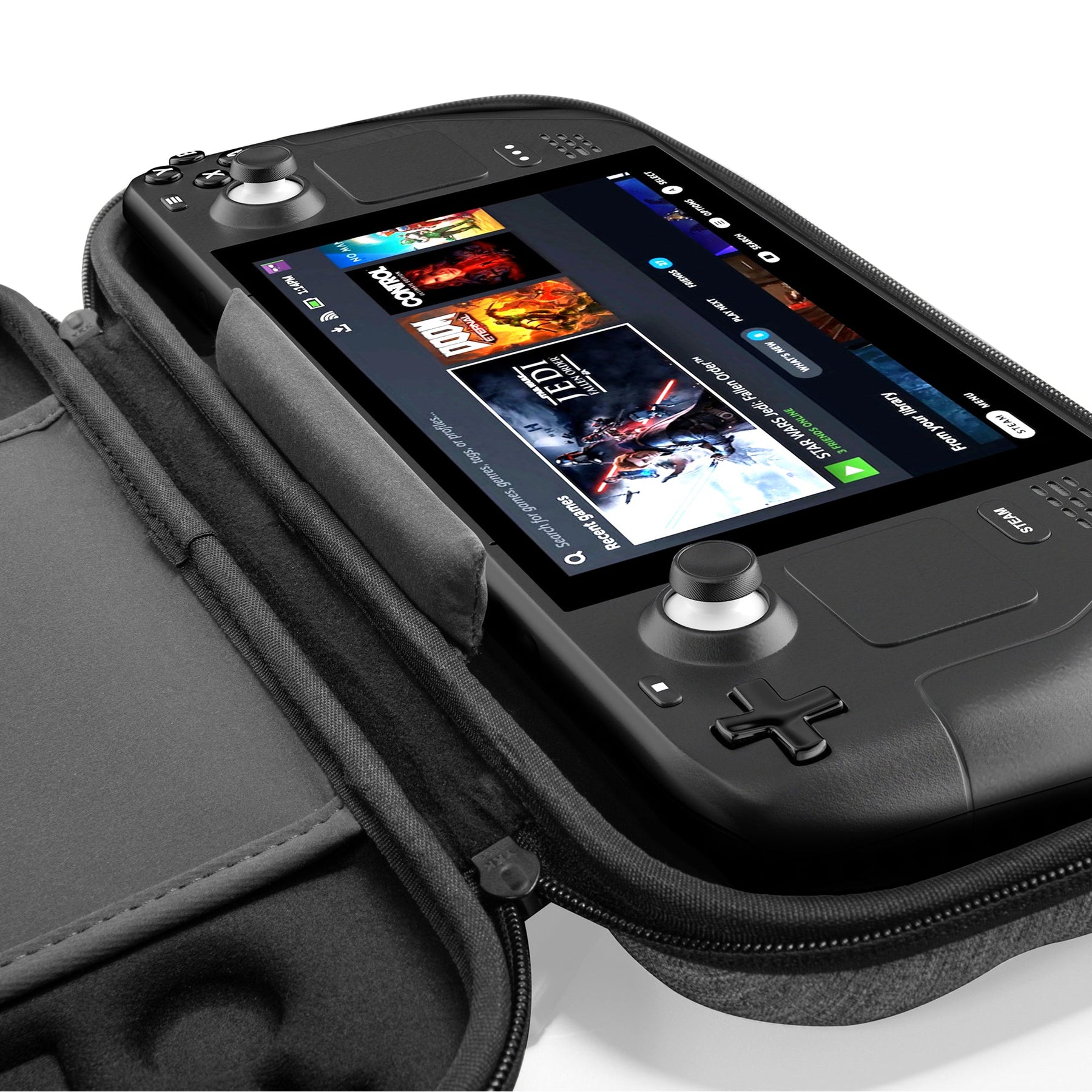 tomtoc Steam Deck Carrying Case / Protective Case / Hard Portable Travel Carrying Bag - Gray