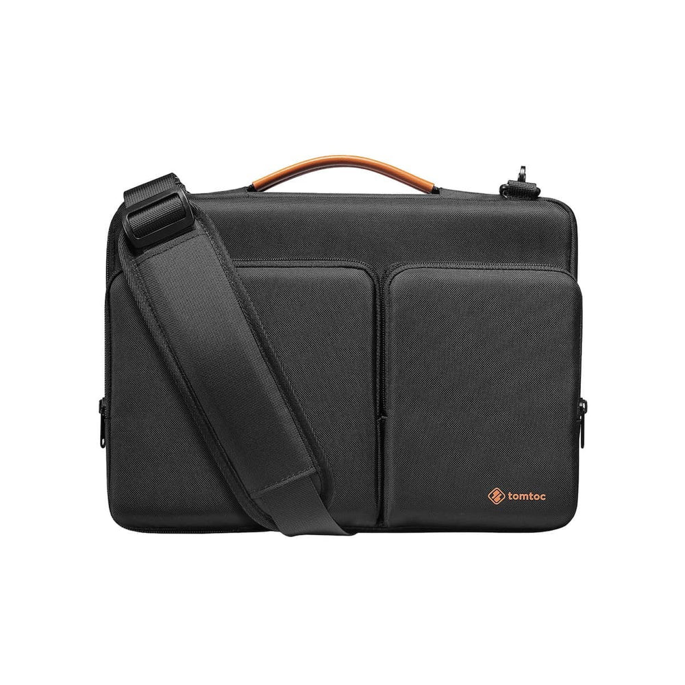 tomtoc 16 Inch Versatile Laptop Messenger Bag Black
