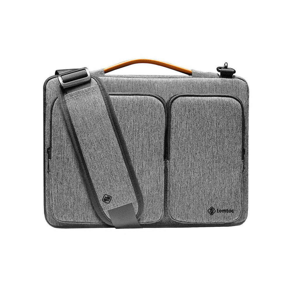 tomtoc 14 Inch Versatile Laptop Messenger Bag Gray