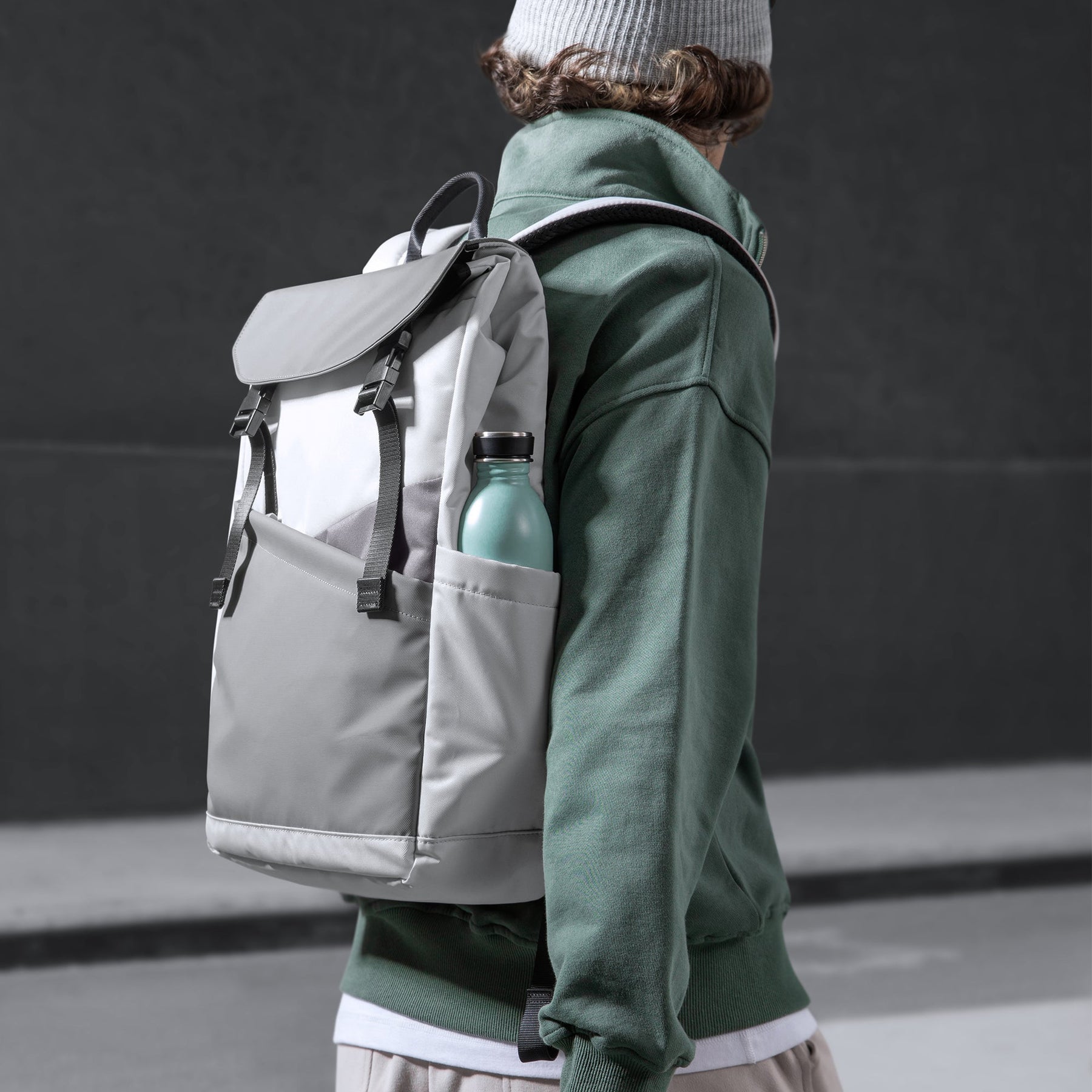 tomtoc 16 Inch Flap Lightweight & Water-Resistant Laptop Backpack - Tephra