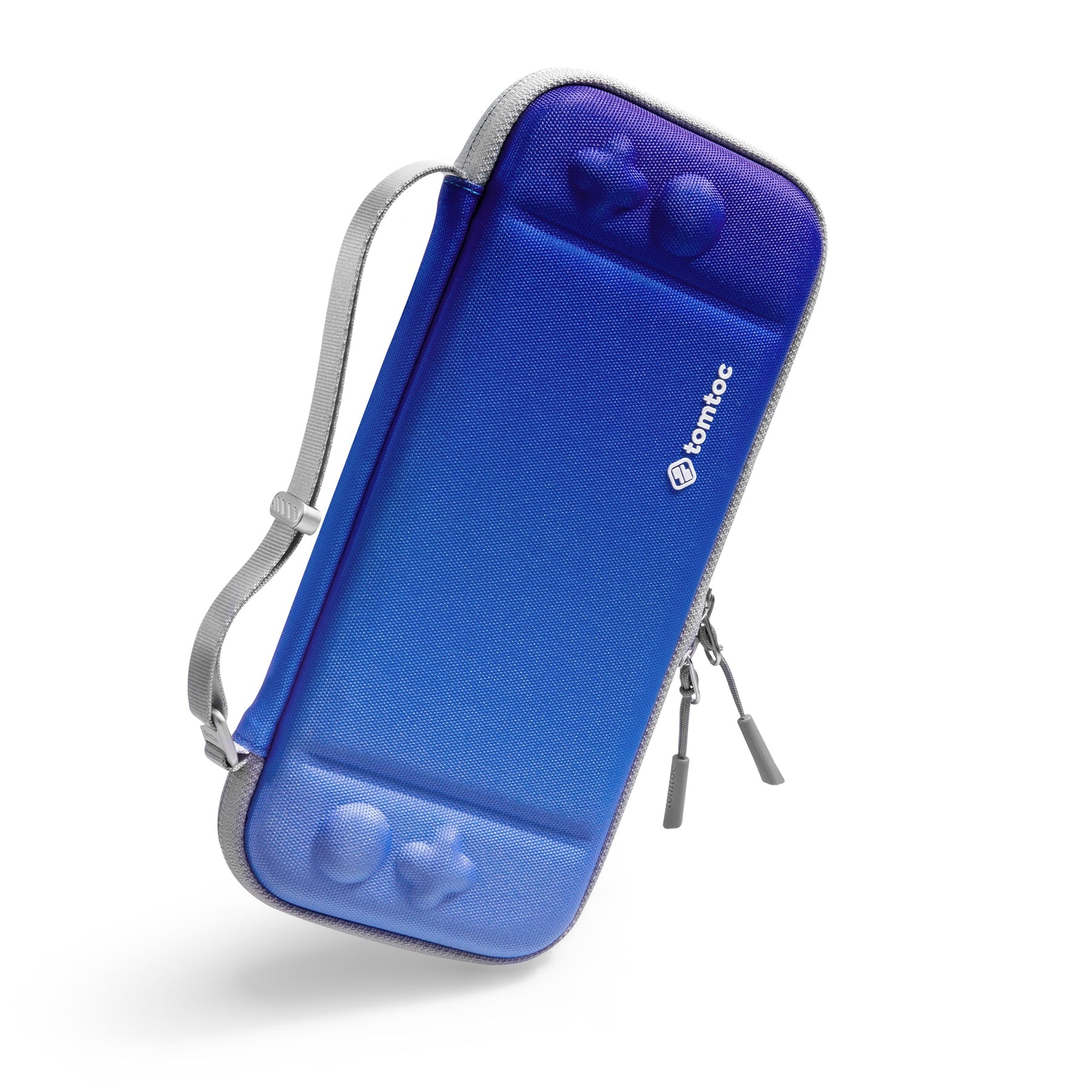 tomtoc Slim Protective Carrying Case with 10 Game Cartridges - Nintendo Switch & OLED Model - Sky Blue