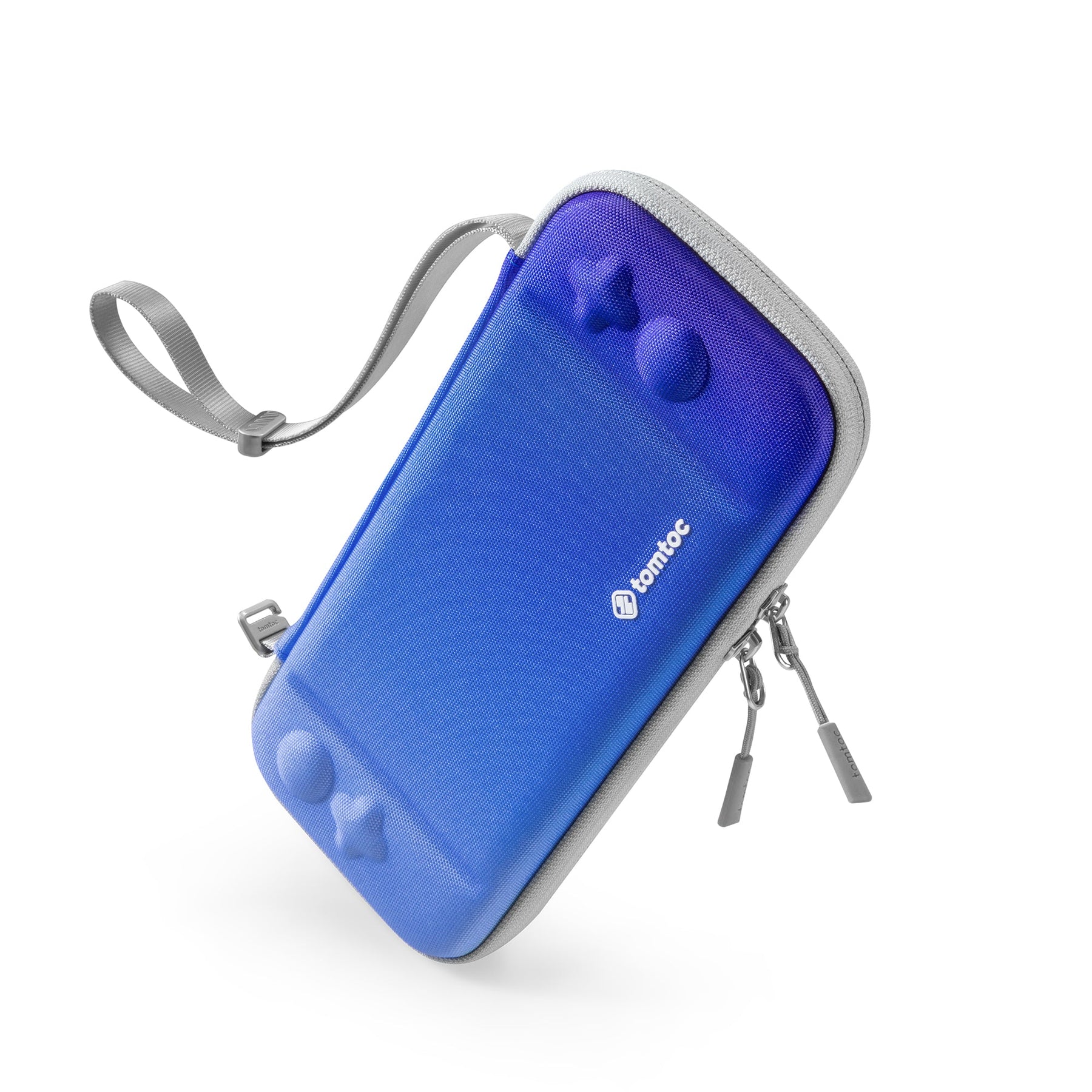 tomtoc Slim Protective Carrying Case with 10 Game Cartridges - Nintendo Switch & OLED Model - Sky Blue