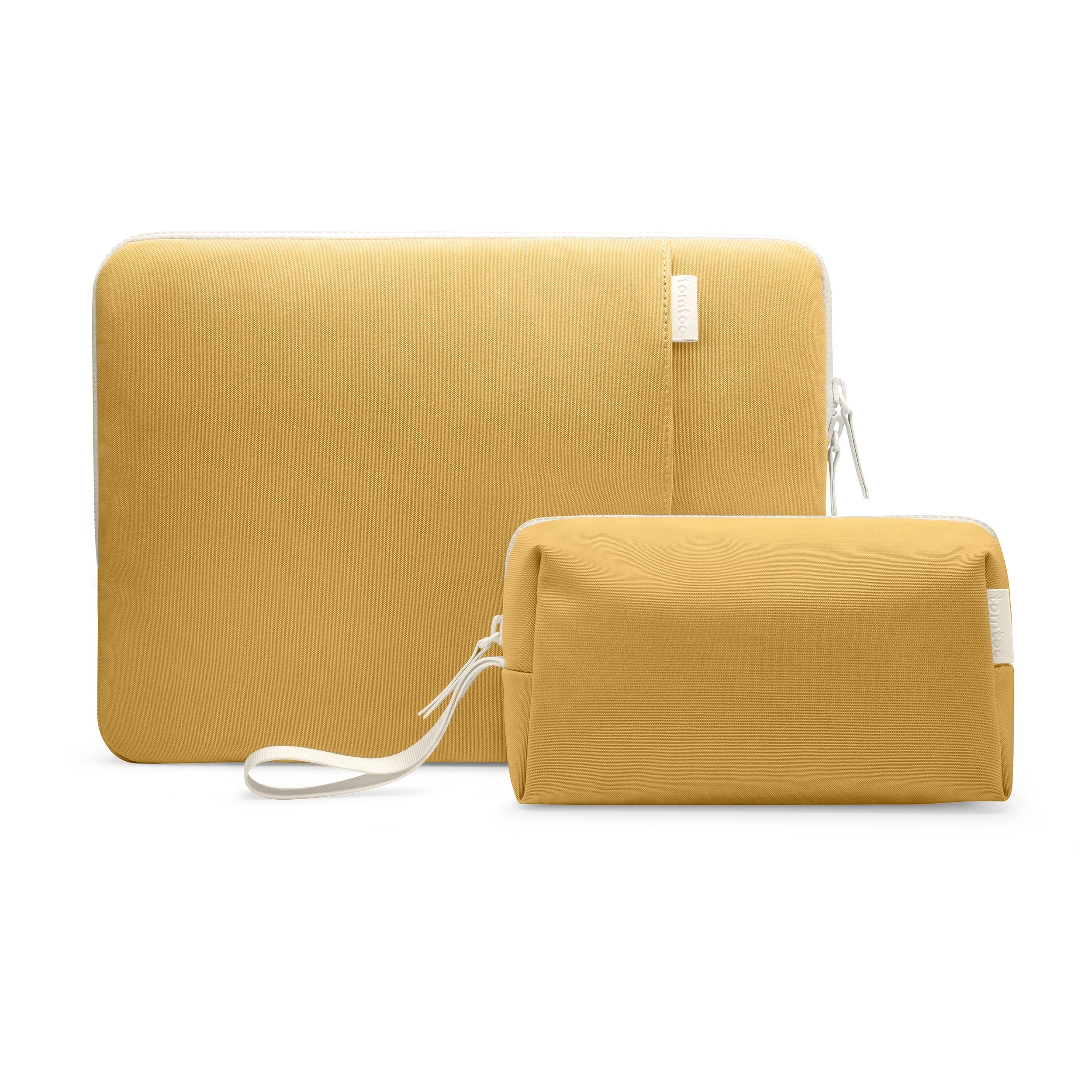 tomtoc 13 Inch Lady Laptop Sleeve with Organized Pouch Yellow