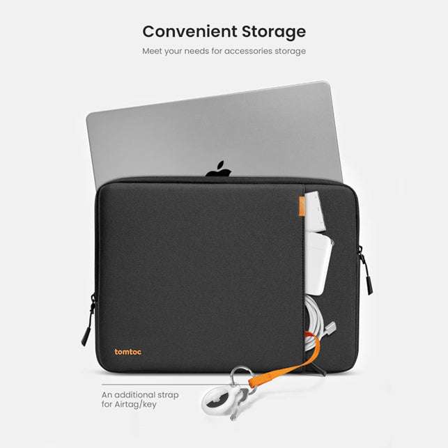 tomtoc 16 Inch Versatile 360 Protective Laptop Sleeve / MacBook Sleeve - Gray