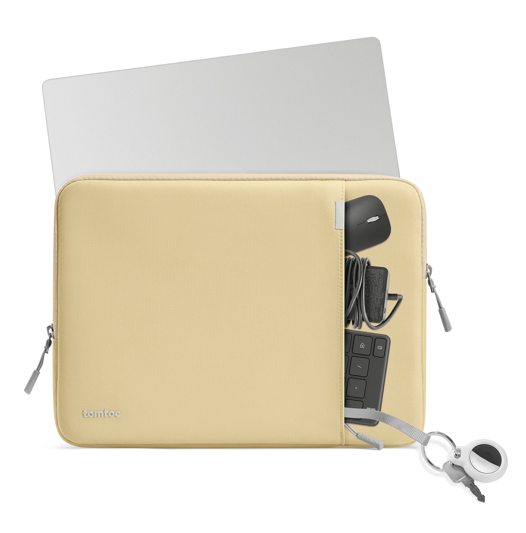 tomtoc 14 Inch Versatile 360 Protective MacBook Sleeve - Yellowish