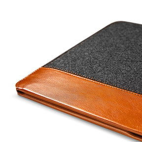 tomtoc 11 Inch Felt & PU Leather Tablet Sleeve - Gray