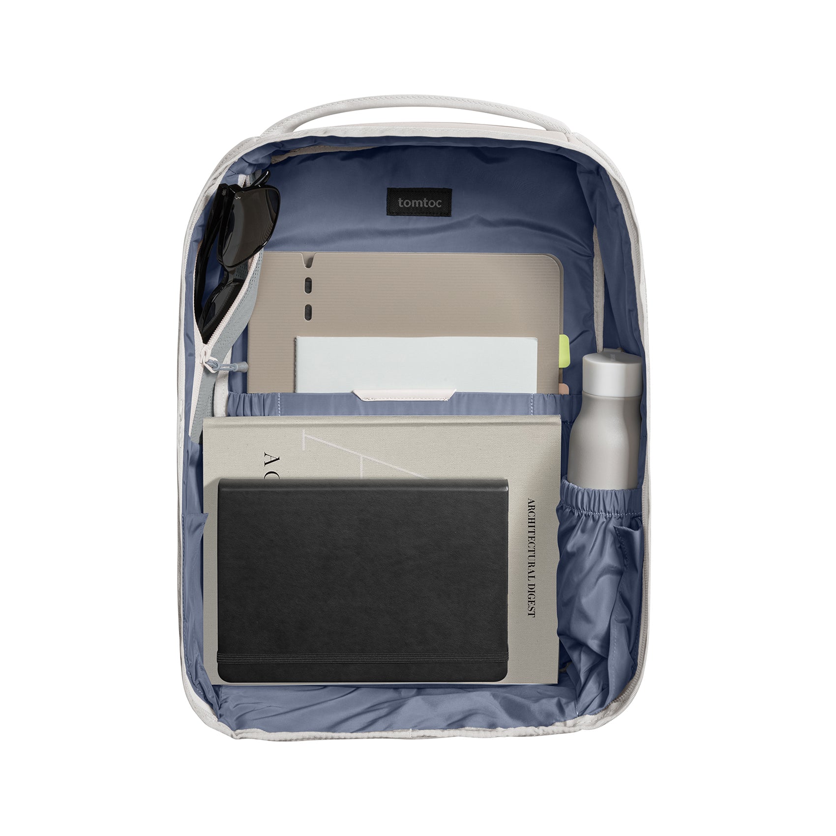 tomtoc 15.6 Inch Voyage Laptop Backpack - White