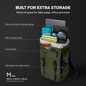 tomtoc VintPack-TA1 Liteway Laptop Backpack 22L