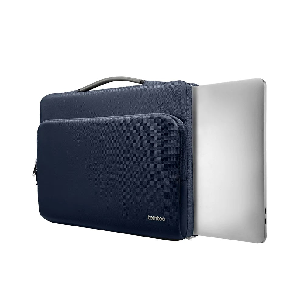tomtoc 14 Inch Versatile 360 Protective Laptop Sleeve Briefcase - Blue