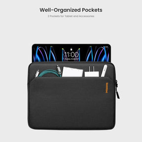 tomtoc 11 Inch Tablet Sleeve Bag - iPad Pro 11 / iPad Air 10.9 / iPad 10.2 - Black
