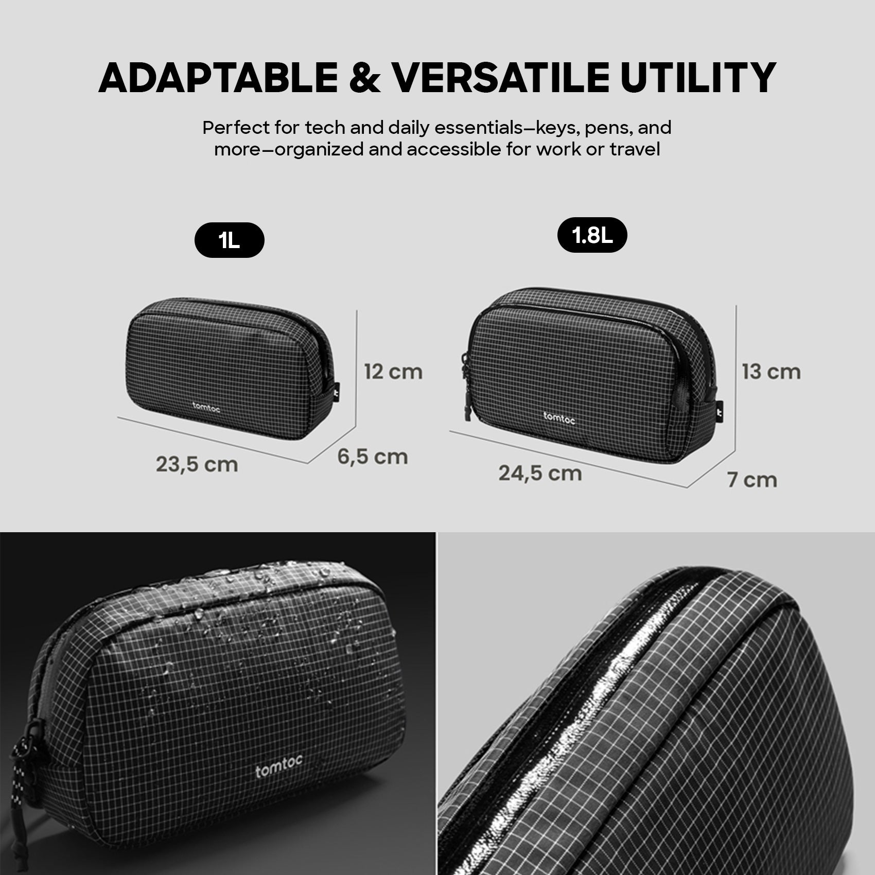 [New] tomtoc Light-T12 Electronic Accessory Pouch Pro