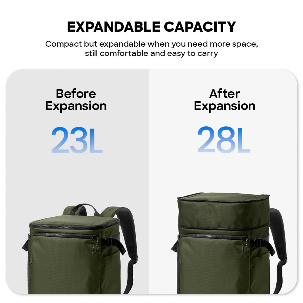 tomtoc Navigator-T69 Travel Backpack Expandable