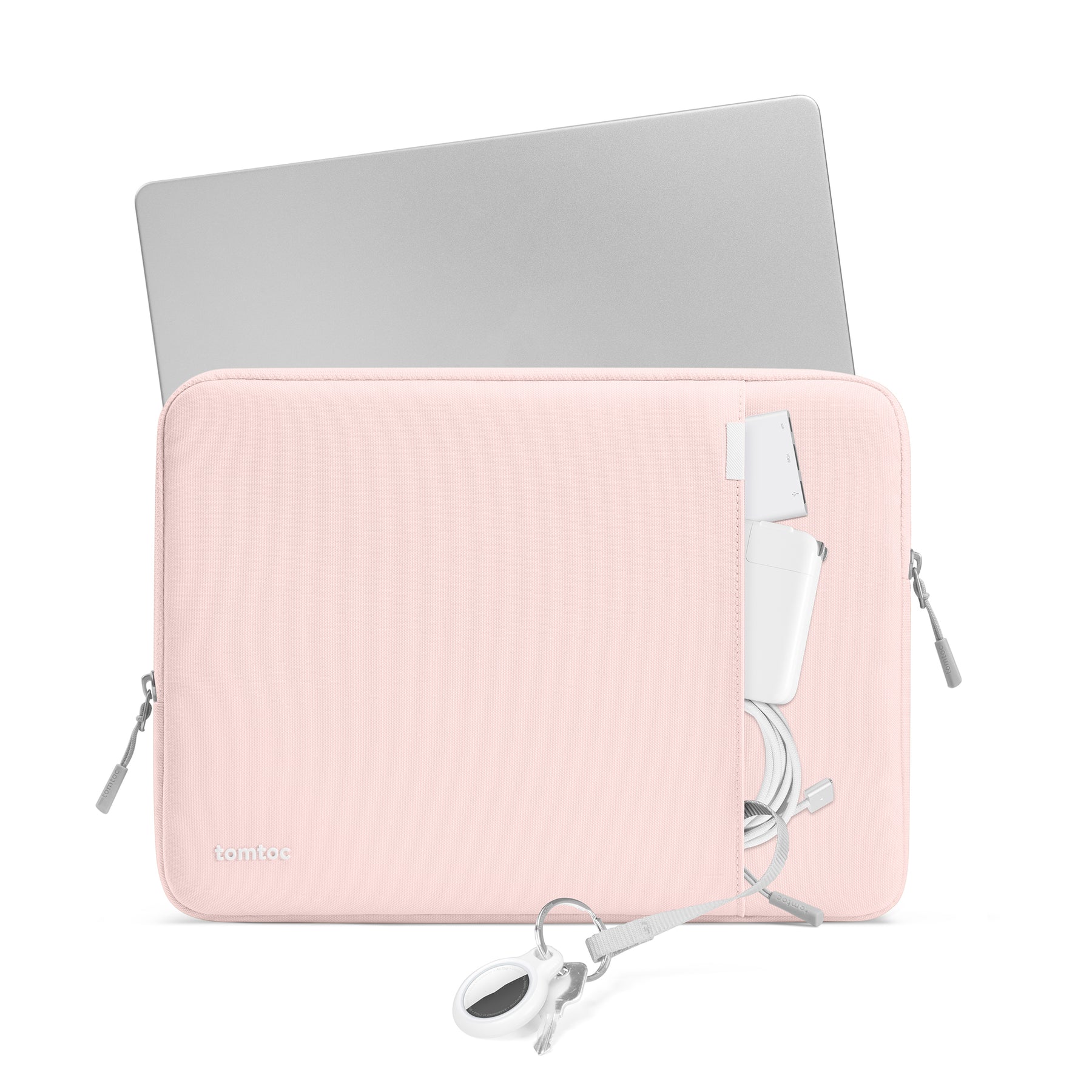 tomtoc 14 Inch Versatile 360 Protective MacBook Sleeve - Pink