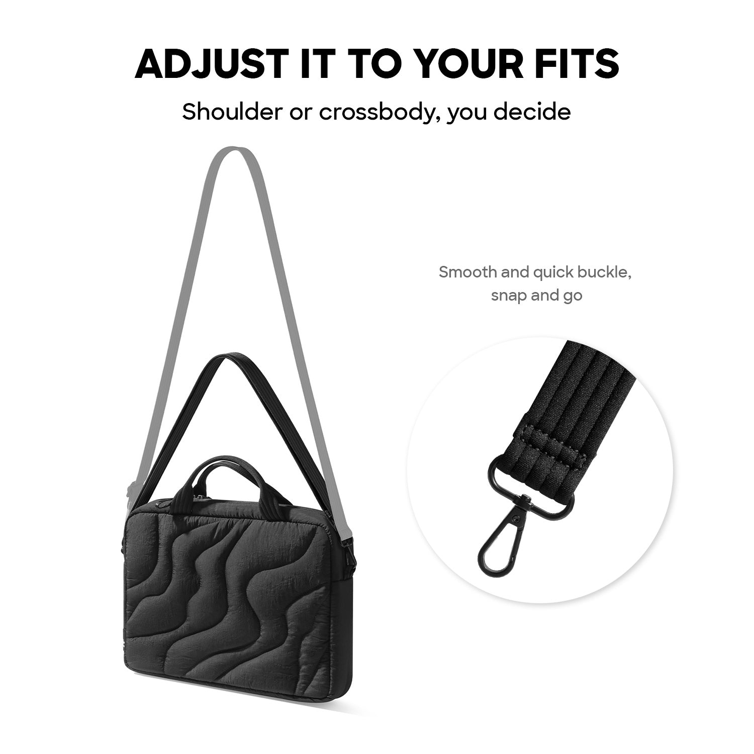 tomtoc Terra A28 Detachable Shoulder Strap for Laptop Bag