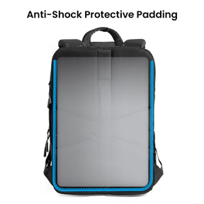 tomtoc 17.3 Inch Protective Laptop / Travel Commuter Backpack - Surface / MateBook / HP / Asus - Black