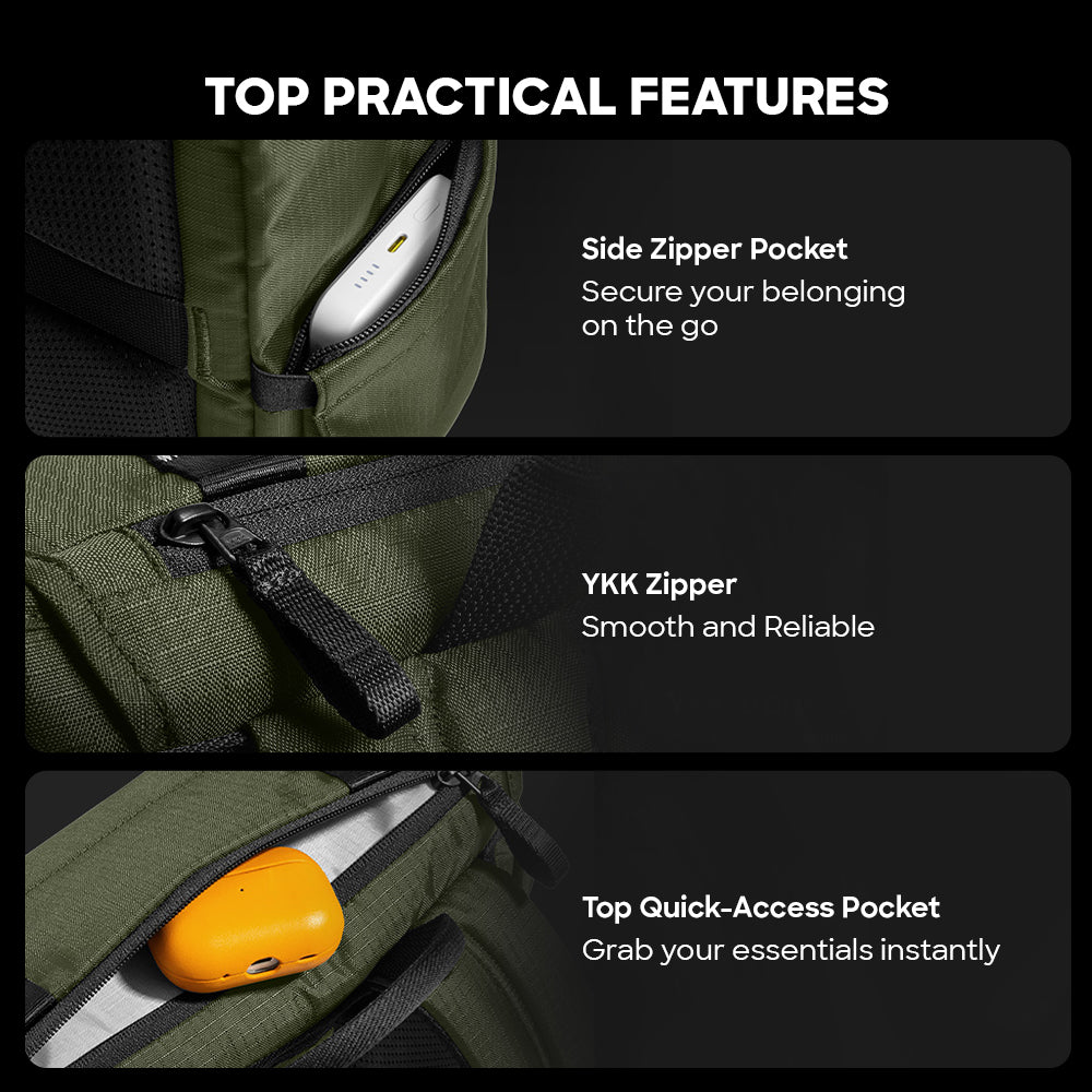 tomtoc VintPack-TA1 Liteway Laptop Backpack 22L