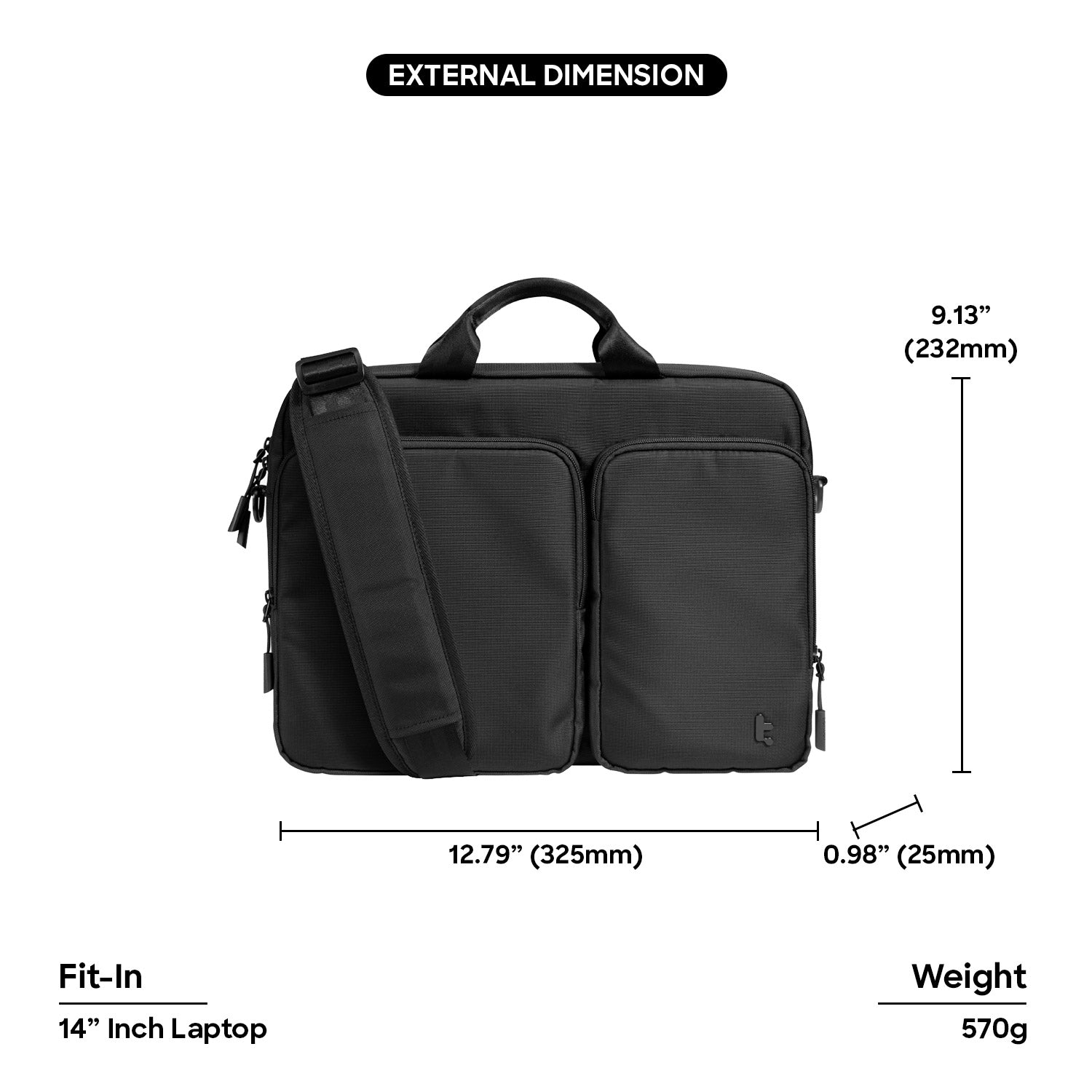 [New] tomtoc Navigator-A33 Laptop Shoulder Bag