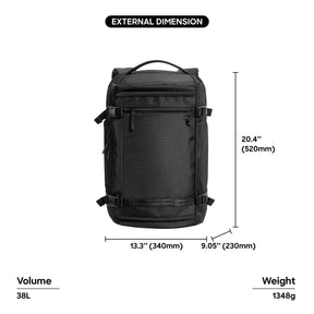 tomtoc T67 Travel Laptop Backpack 17.3 Inch Men Bag Water-Resistant MacBook Bag