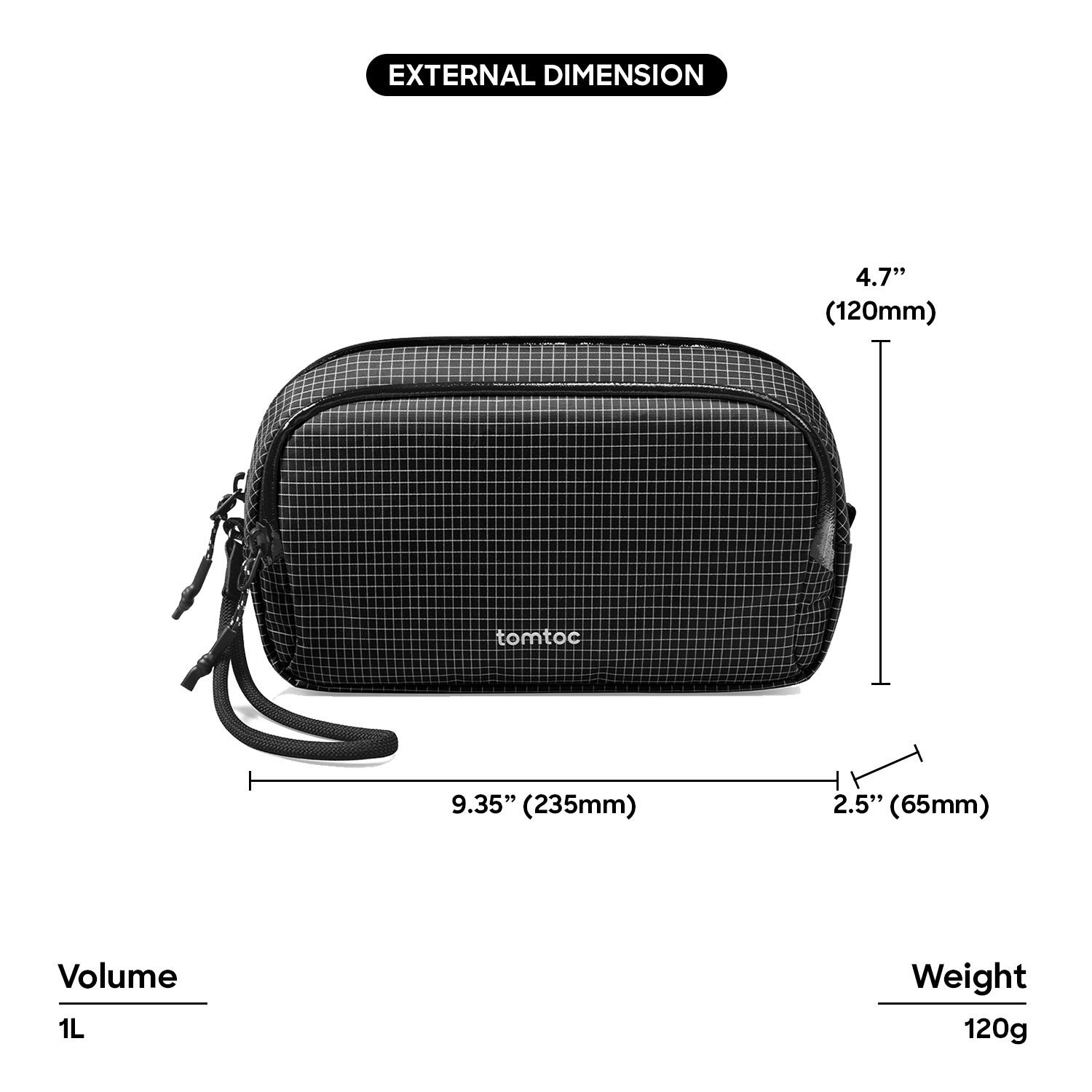 [New] tomtoc Light-T12 Electronic Accessory Pouch Pro