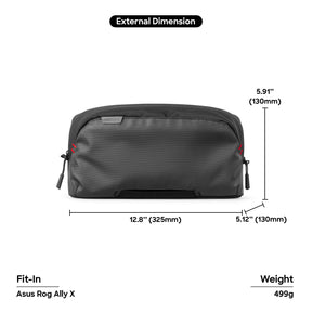 tomtoc Carrying Sling Bag / Protective Shoulder Bag - Steam Deck Console and Accessories - Black