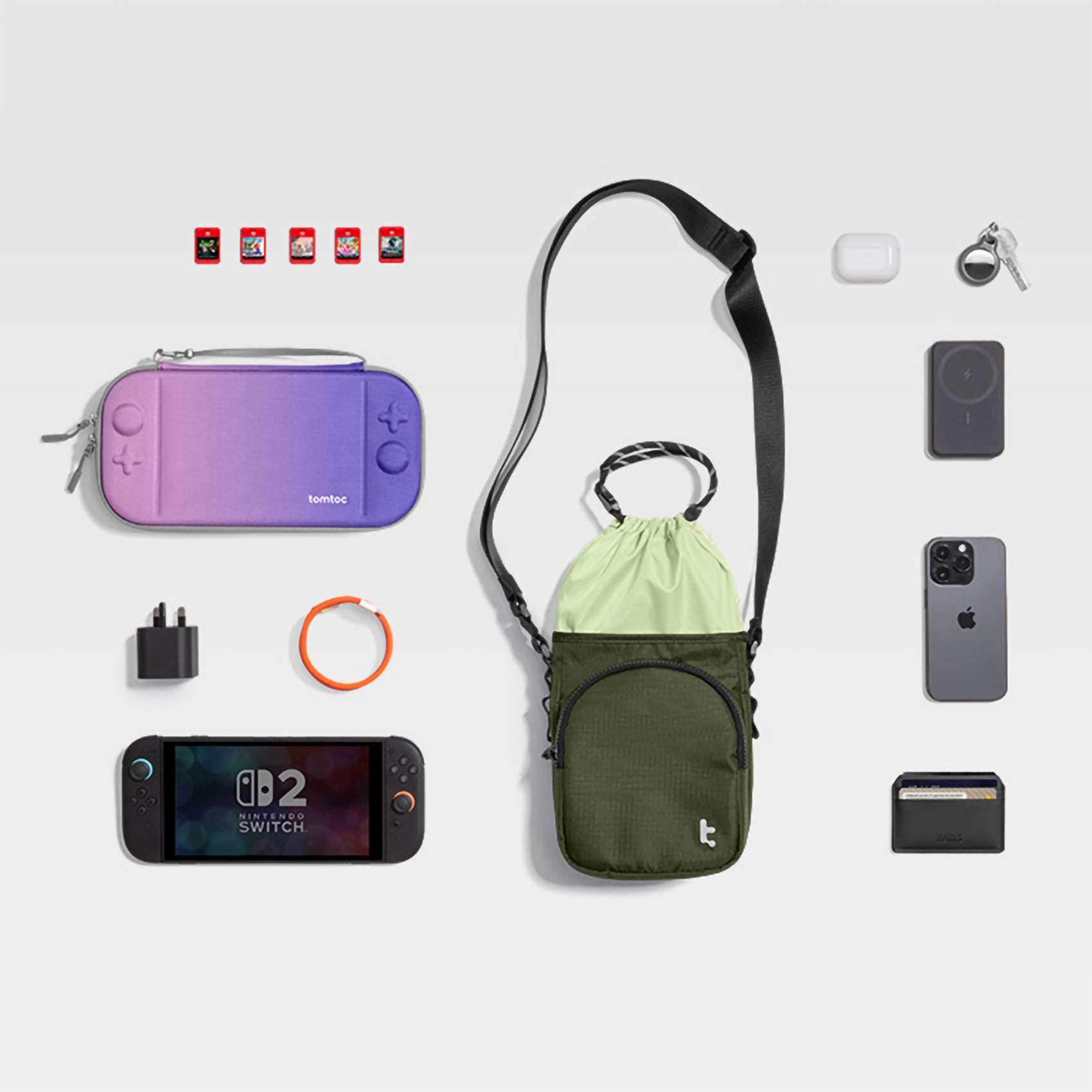 [New] tomtoc GameOn-G50 Nintendo Switch 2 JoyCarry Sling Bag