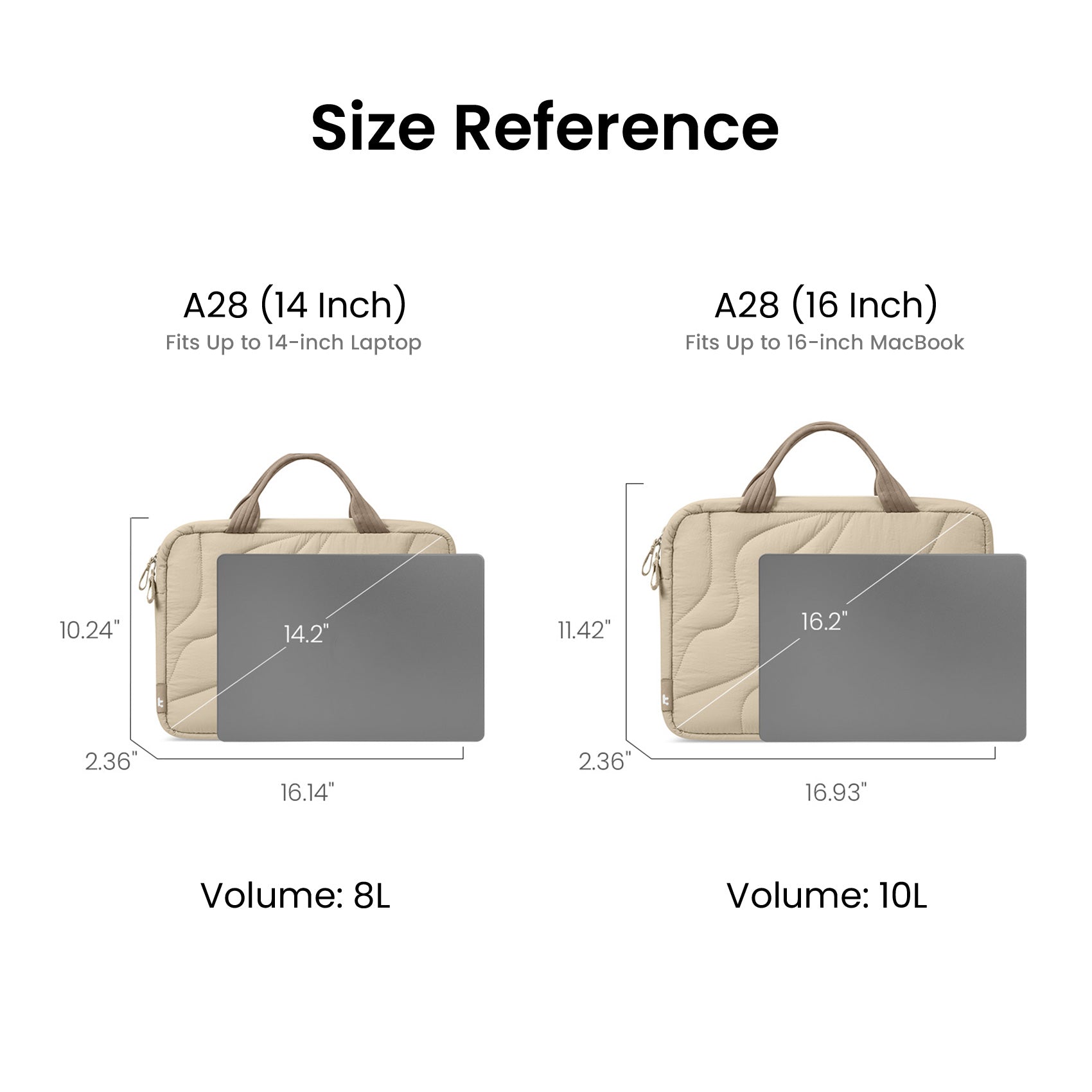 [New] tomtoc Terra-A28 Puffy Laptop Carrying Bag