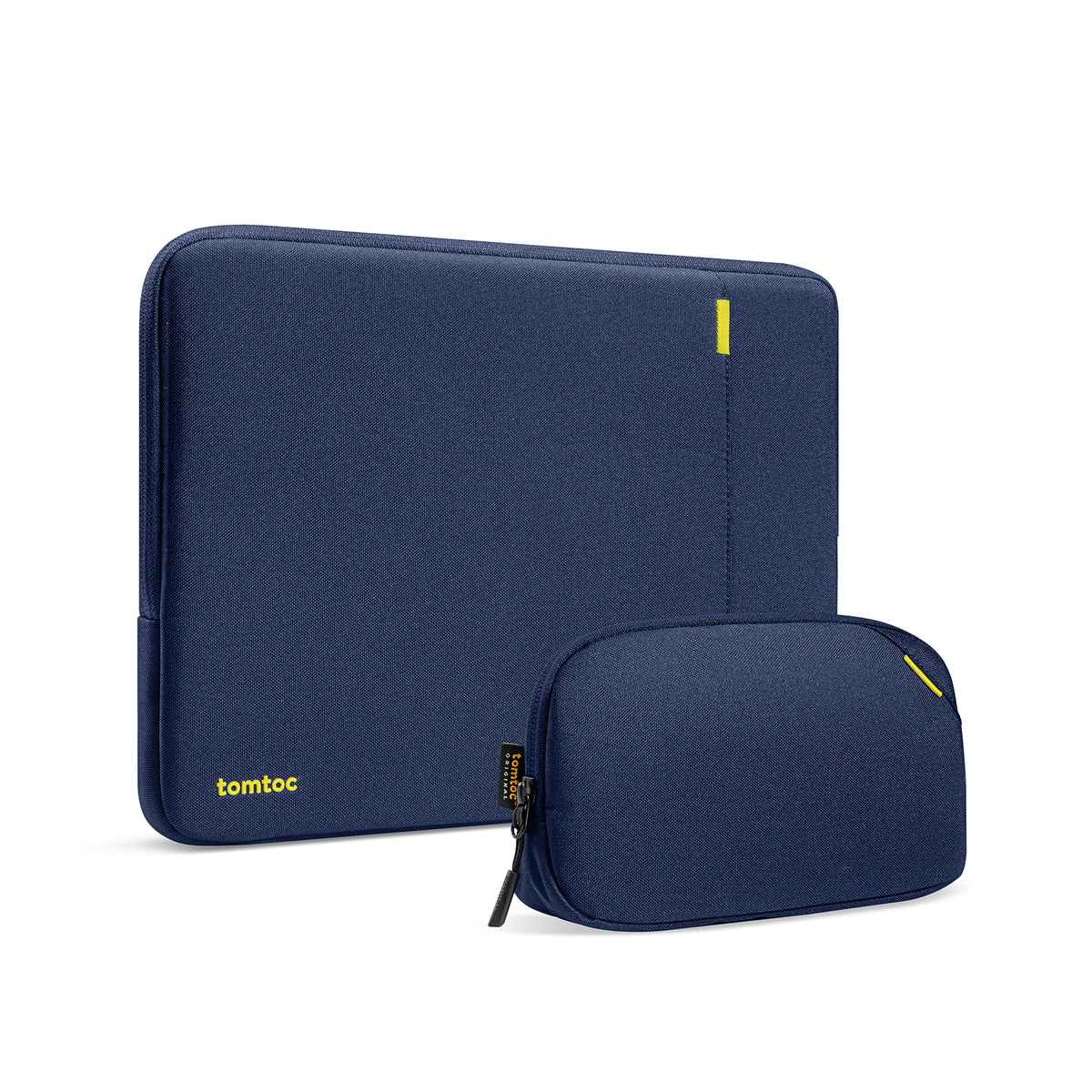 tomtoc 13 Inch Versatile 360 Protective Laptop Sleeve with Pouch - Navy Blue