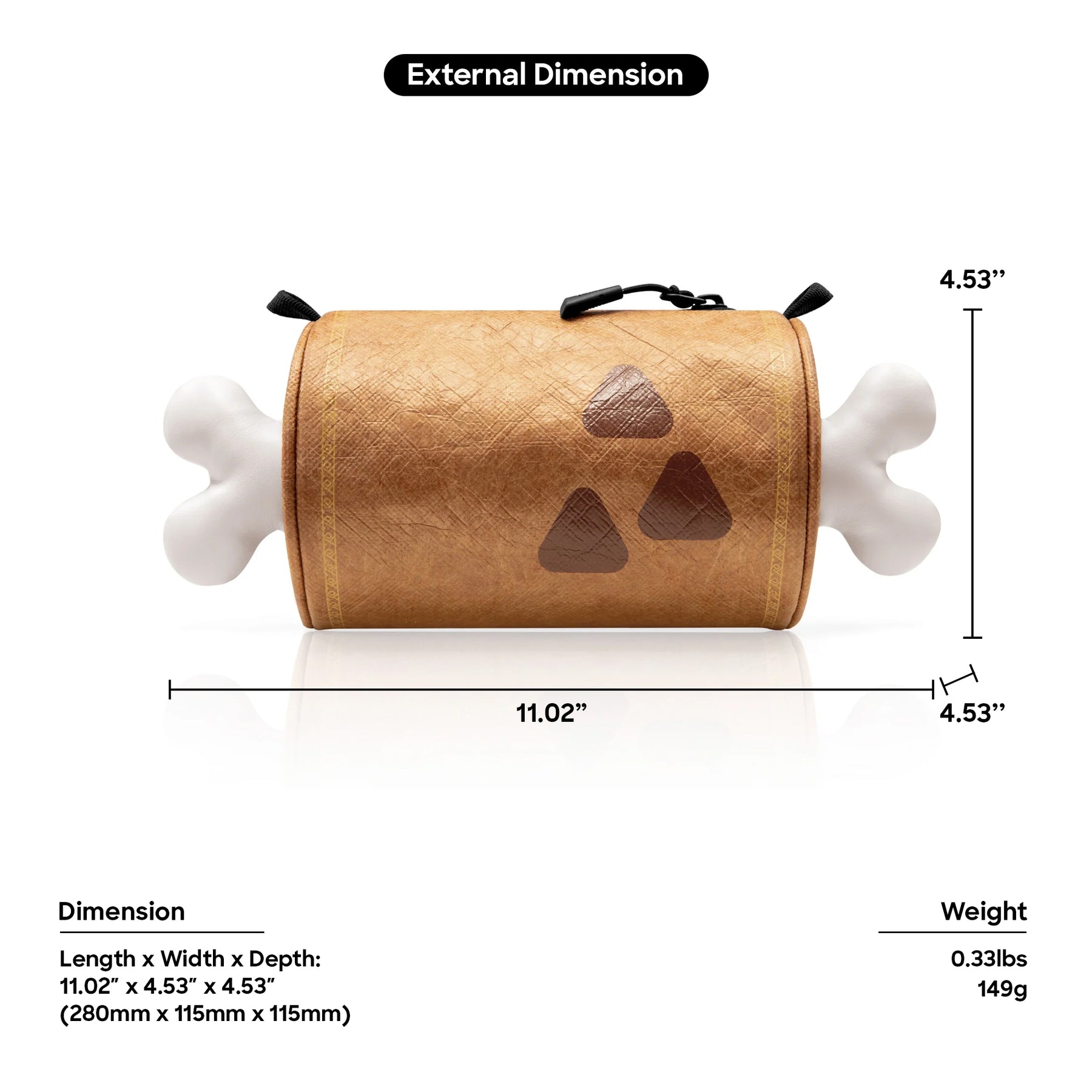 tomtoc Monster Hunter Steak Daily - Mini Crossbody Bag / Shoulder Bag / Sling Bag - Brown