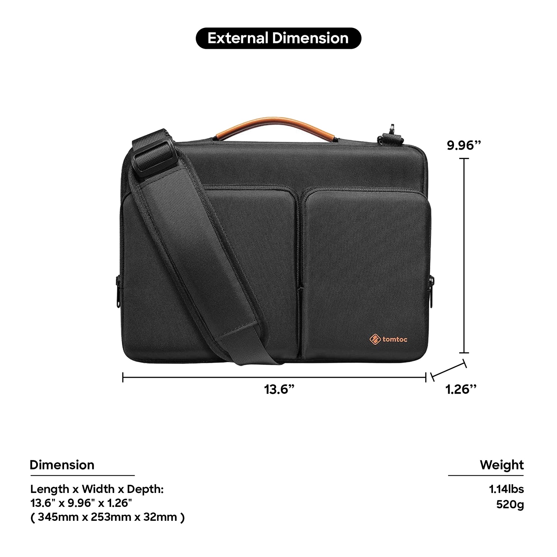 Tomtoc messenger outlet bag