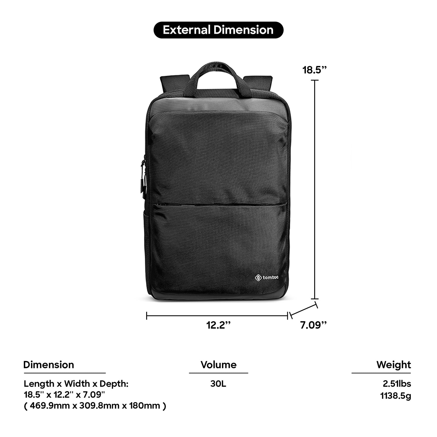 asus 17 inch casual laptop backpack black tomtoc 17.3 Inch Protective Laptop / Travel Commuter Backpack