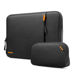 tomtoc 13 Inch Versatile 360 Protective Laptop Sleeve with Pouch - Black