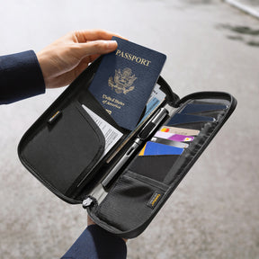 tomtoc Navigator Passport Holder / Passport Wallet / Travel Accessories - Gray