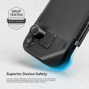 tomtoc Steam Deck Armor Hard Case / Protective Case / Spill-Resistant Case - Black