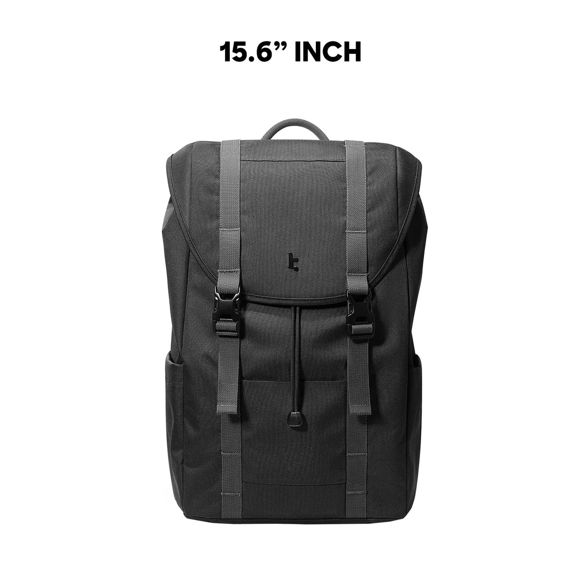 tomtoc 15.6 Inch VintPack Flap Laptop Backpack - Dark