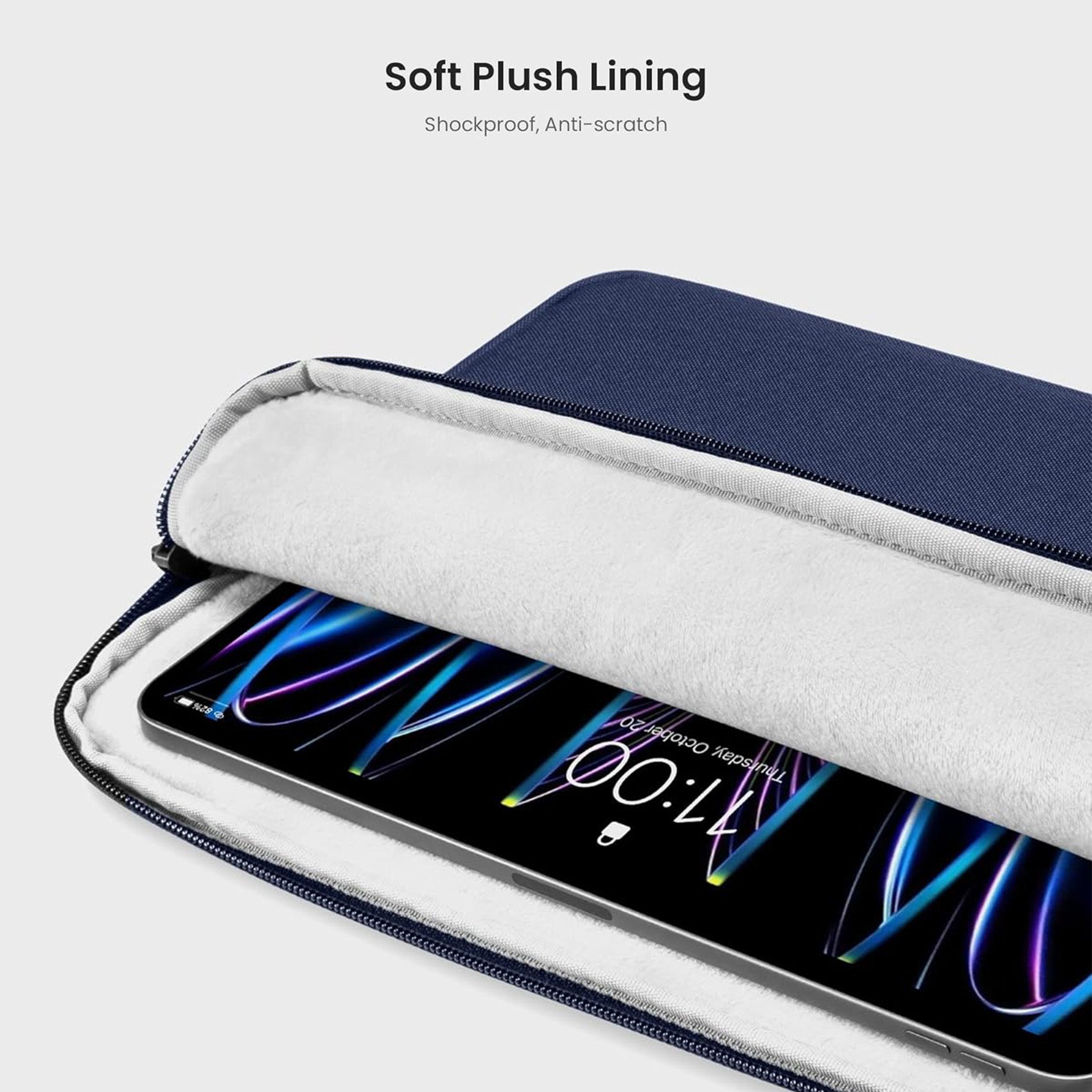 tomtoc 11 Inch Tablet Sleeve Bag - iPad Pro 11 / iPad Air 10.9 / iPad 10.2 - Navy Blue