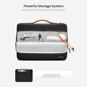 tomtoc 14 Inch Versatile 360 Protective Macbook Sleeve Briefcase - Gray