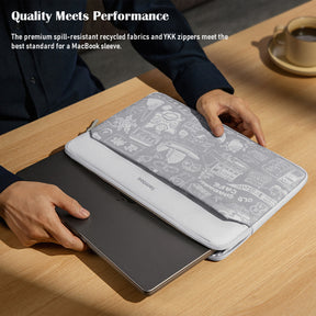 tomtoc OCHM 13 Inch Versatile 360 Protective Laptop Sleeve / MacBook Sleeve - Gray