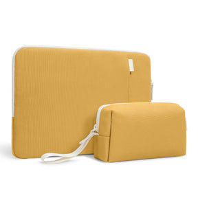 tomtoc 13 Inch Lady Laptop Sleeve with Organized Pouch - Yellow