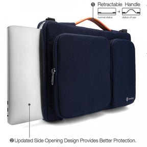 tomtoc 14 Inch Versatile Laptop Messenger Bag - Dark Blue