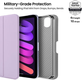 tomtoc Trifold Vertical Case - iPad Mini 6 2021 - Purple