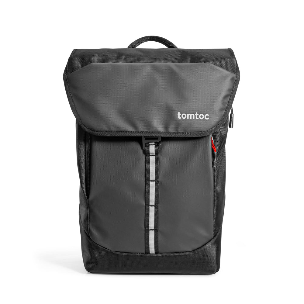 Flap Computer Backpack tomtoc 16 Inch Flap Laptop Backpack / Laptop Bag - Black