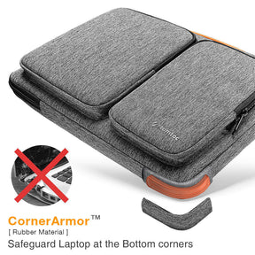 tomtoc 16 Inch Versatile Laptop Messenger Bag - Gray