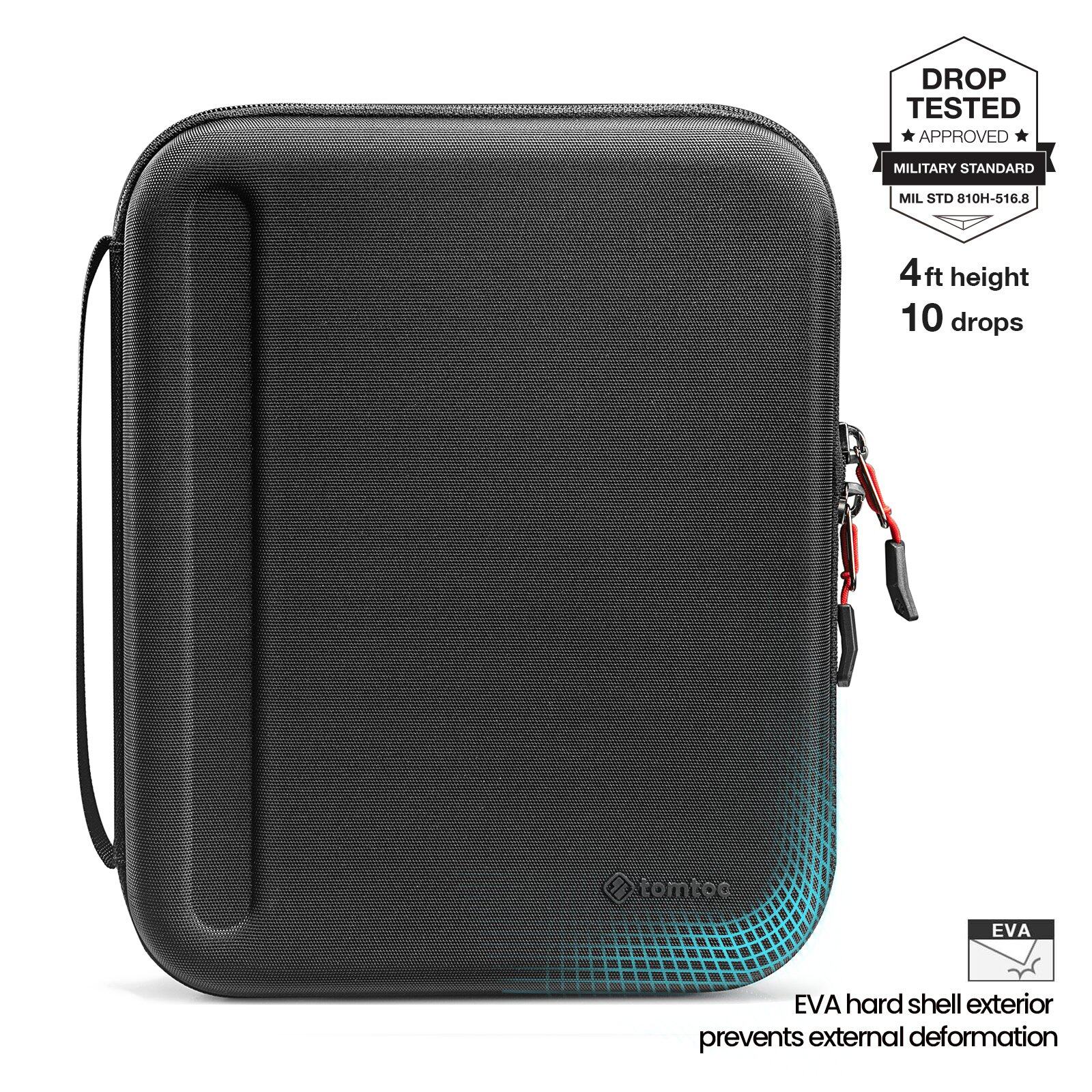 tomtoc 12.9 Inch Tablet Padfolio Eva Case - Black