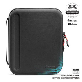 tomtoc 12.9 Inch Tablet Padfolio Eva Case - Black