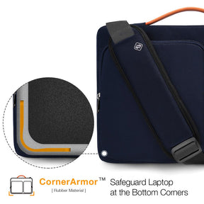 tomtoc 14 Inch Versatile Laptop Messenger Bag - Dark Blue