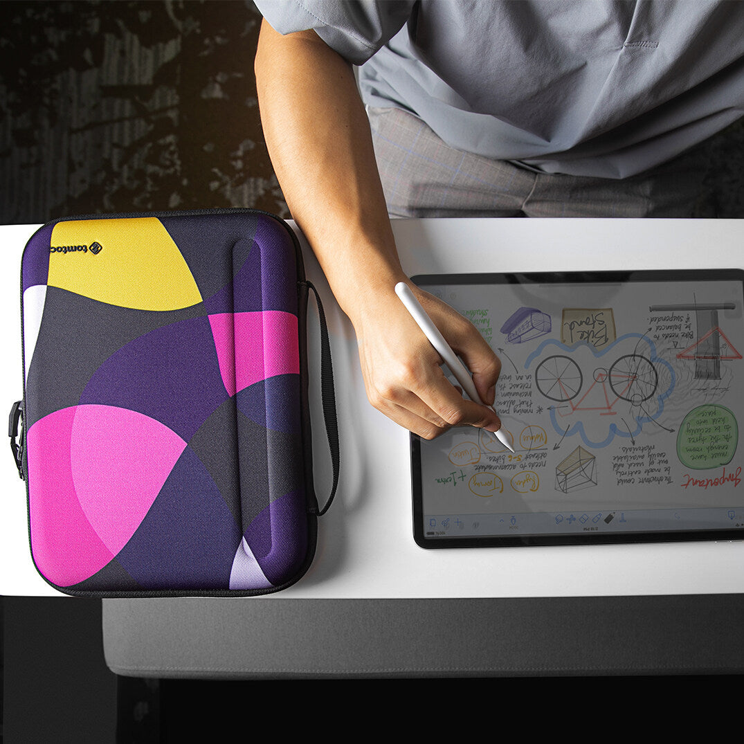 tomtoc 11 Inch Tablet Padfolio Eva Case - Mixed Purple