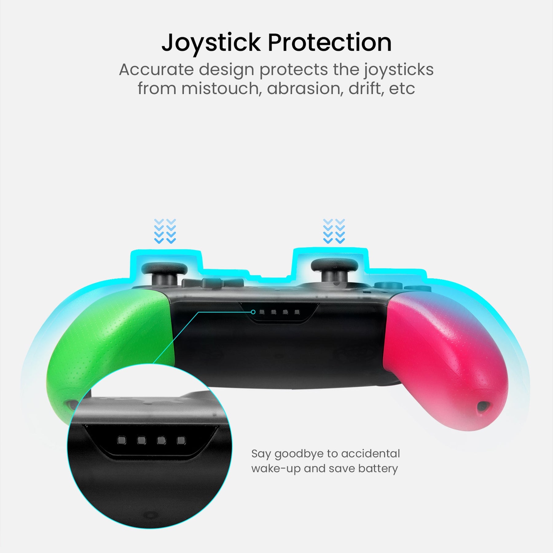 tomtoc Nintendo Switch Controller Hardshell Case - Joystick Protector / Shock-proof / Anti-scratch - Black