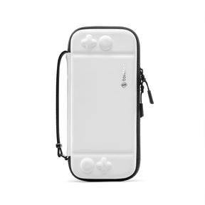 tomtoc Slim Protective Carrying Case with 10 Game Cartridges - Nintendo Switch & OLED Model - White