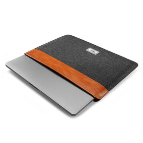 tomtoc 11 Inch Felt & PU Leather Tablet Sleeve - Gray