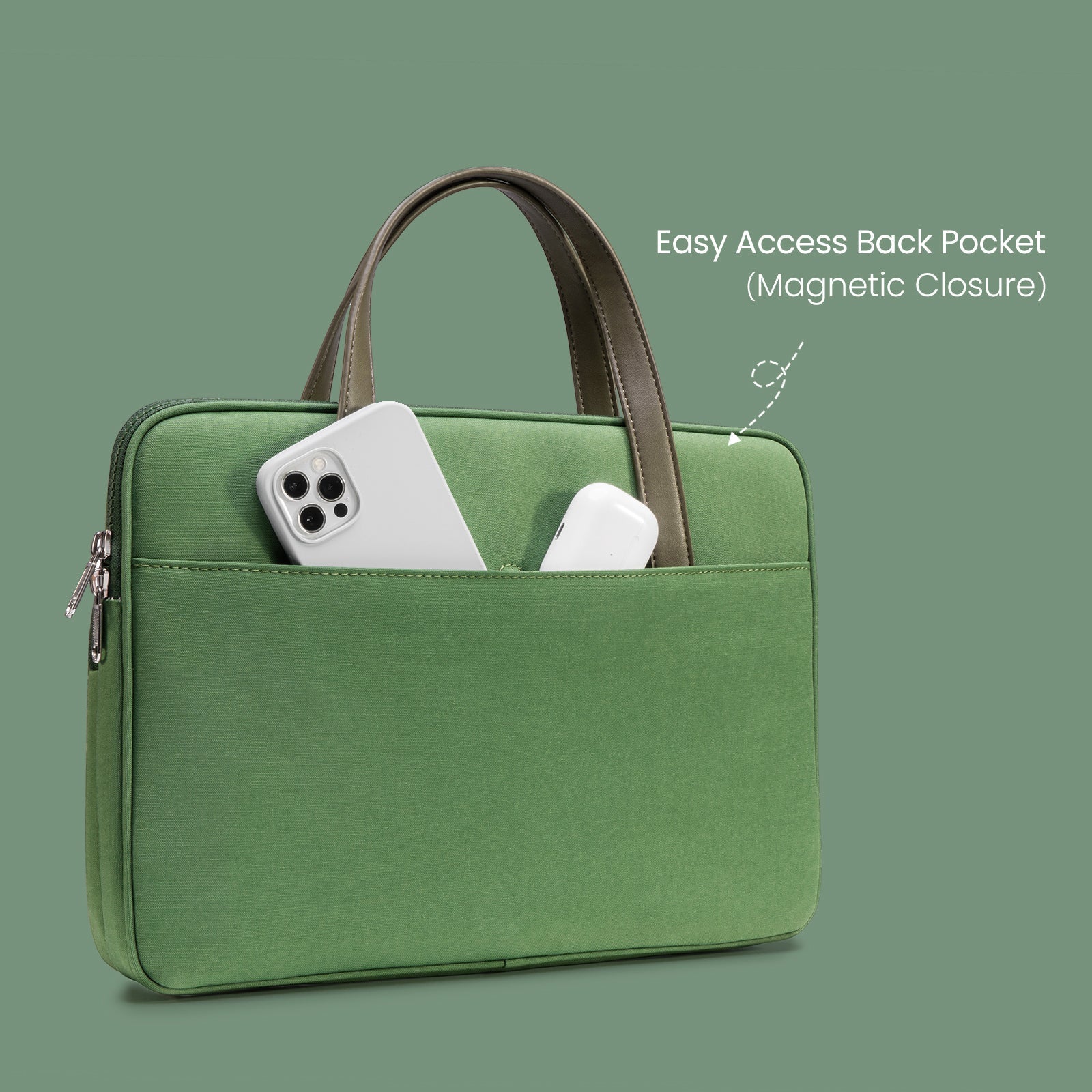 tomtoc 14 Inch Lady Laptop Bag / Handbag Women / Ladies Bag - Green